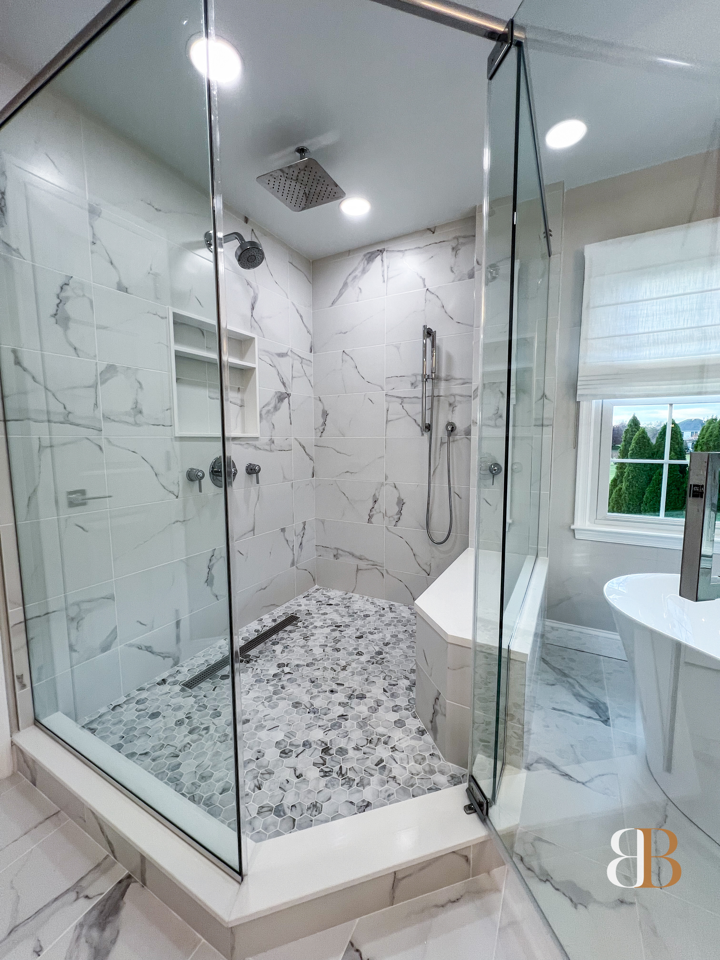 Transitional bathroom remodel in Ambler by B&B Associates Creations — photo 6